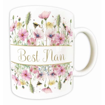  Best Nan Rush Pastel Flowers Mug, 9.5cm 