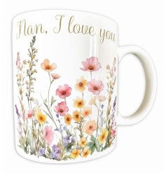 Celebrate your love with the Rush Floral Meadow Nan I Love You Mug