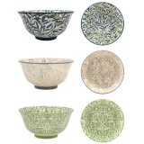 A ;lovely assortment of William morris design small bowls 