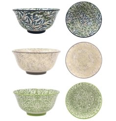 Add timeless charm to your home with the Wm Morris Bowl set