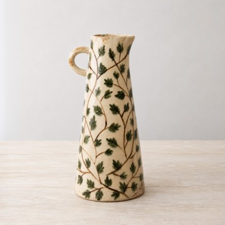Leaf Jug Vase, 30.5cm 