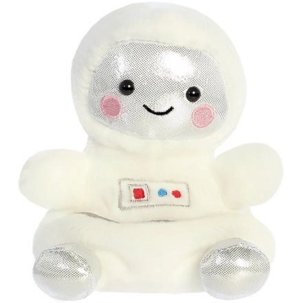 Meet Cosmo Astronaut Palm Pal – the ultra-soft, cream fabric plush toy that fits perfectly in your hand,