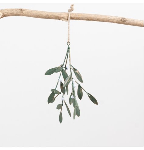 Bring holiday cheer with this metal wreath adorned with white berries, perfect for festive decor.