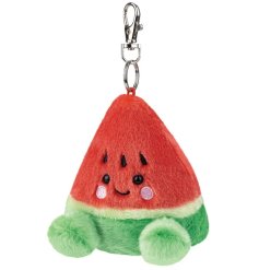 A charming fluffy watermelon key ring.