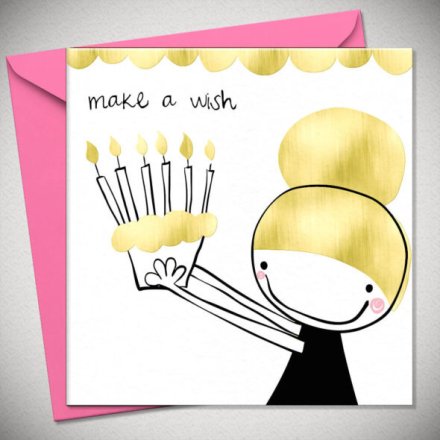 15cm Make A Wish Greeting Card