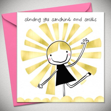 15cm Sending You Sunshine Greeting Card