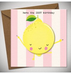 Send smiles with the vibrant Have The Zest Birthday Card, perfect for brightening any special celebration!