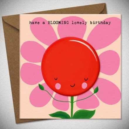 Lovely Blooming Birthday Card, 15cm