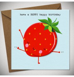 Send joyful wishes with the Have A Berry Happy Birthday greeting card, perfect for any celebration.