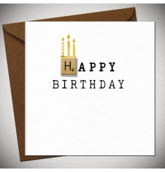Send joy with this chic White Happy Birthday card, perfect for stylish celebrations.
