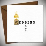 Celebrate love with this elegant Wedding Day Greeting Card, 