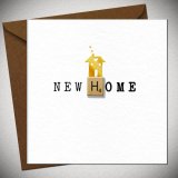 Celebrate new beginnings with our elegant New Home Letter Tile card—classic design,