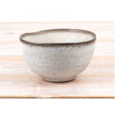 a stunning speckled bowl perfect for updating your kitchenware 