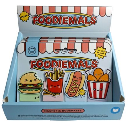 Foodiemals Fast Food Magnetic Bookmark Set, 8cm 