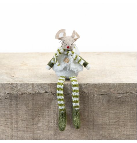 Soft fabric mouse adds a charming woodland touch to your seasonal and nature-inspired decor.