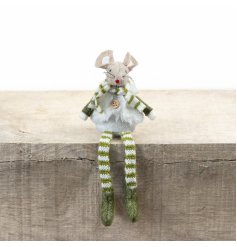 Soft fabric mouse adds a whimsical, woodland touch to your seasonal and nature-themed decor.