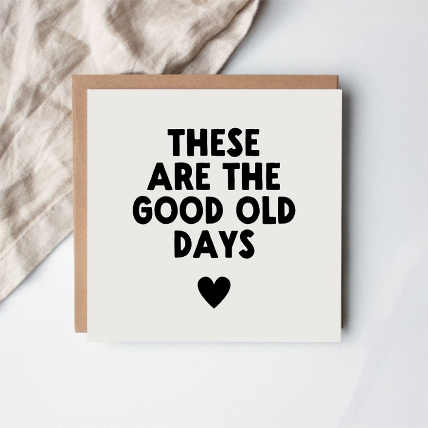 Good Old Days Greeting Card, 15cm 