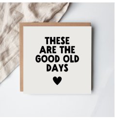 Mark special moments with this stylish black and white greeting card, perfect for celebrating good times.