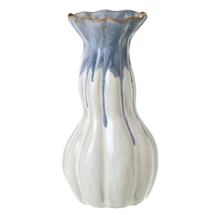 Blue & White Vase, 16cm 
