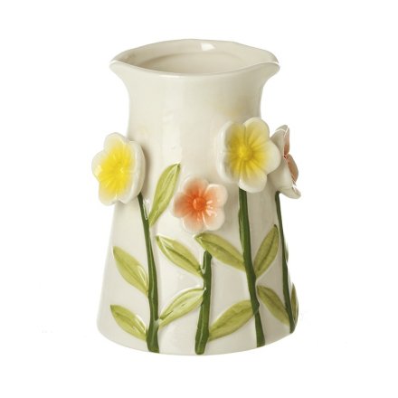 Floral Ceramic 3D Vase, 11.3cm 