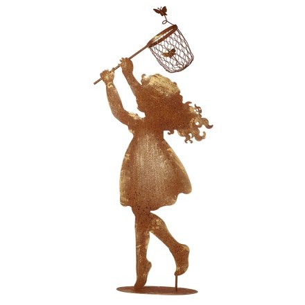Butterfly Catcher Girl Ornament, 66cm 