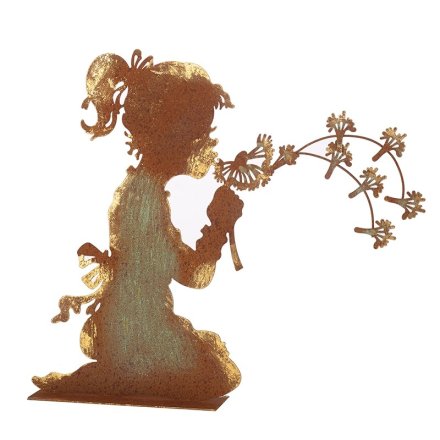 Girl Blowing Dandelions Ornament, 48cm 