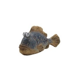 Delightful blue stoneware fish bringing a touch of seaside charm and personality to your home