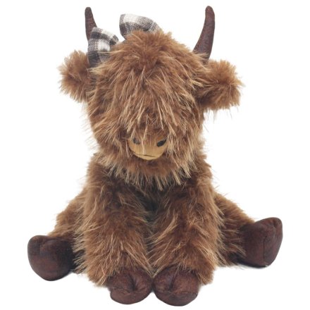 Plush Highland Cow Doorstop 