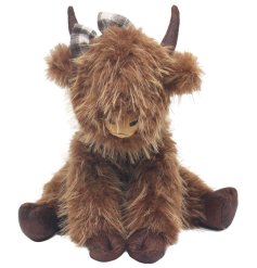Hold your doors open softly with Hatty, the cuddly Highland Cow doorstop.