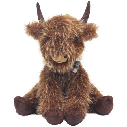 Plush Highland Cow Doorstop