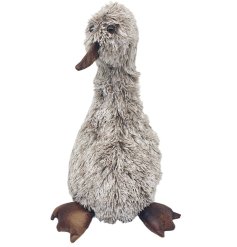 Hold doors open with charm using this stylish faux leather duck doorstop.