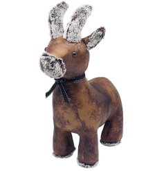Playful goat-shaped doorstop to keep doors secure and add charm to any room.