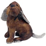 Keep your doors propped open in style with this charming Faux Leather Dog Doorstop