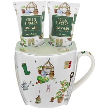 Green Fingers Hand Cream & Mug Gift Set