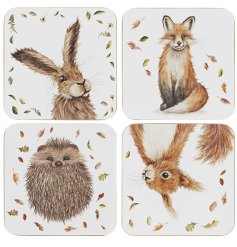 Add rustic charm to your home with our Wildlife Coasters