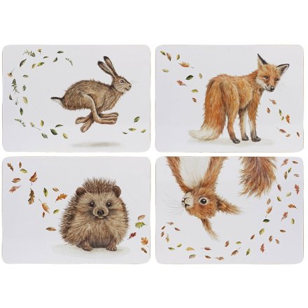 29cm Wildlife Placemats S/4 
