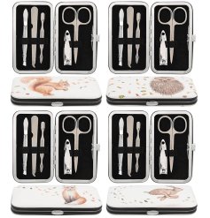 Elegant grooming tools adorned with charming wildlife motifs, perfect for staying