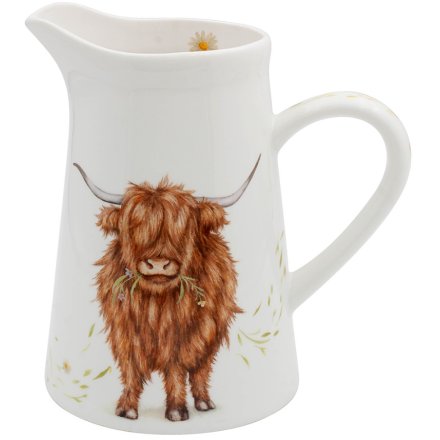 Highland Cow Jug, 15cm 