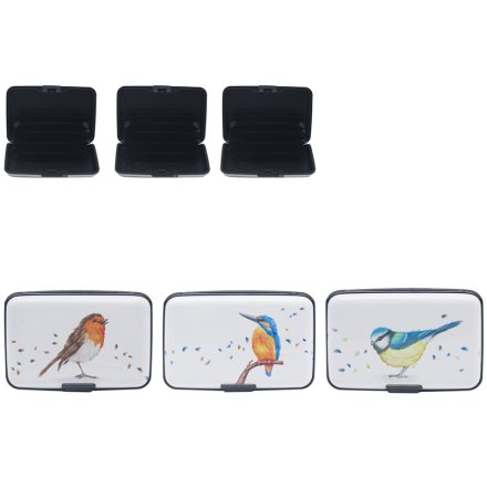 3/A Birds Credit Card Sleeve, 11cm