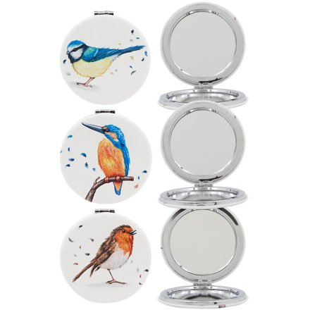3/A British Birds Pocket Mirror, 6cm