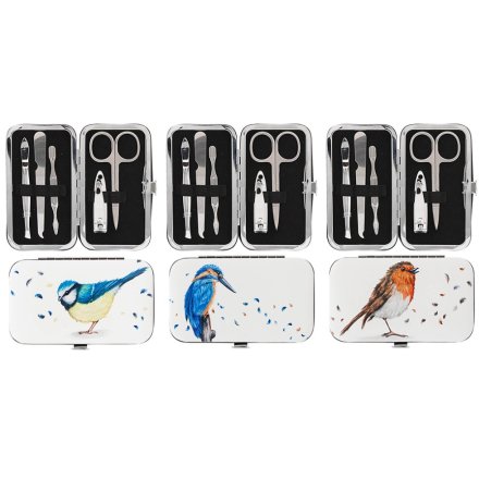 3/A British Birds Manicure Set, 12cm 