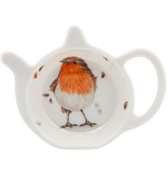 Keep your tea corner neat and charming with the Robins Teabag Tidy