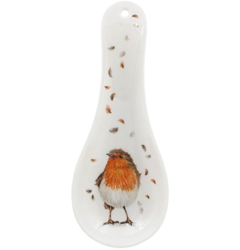 Keep your kitchen neat with the adorable Robins Spoon Rest.