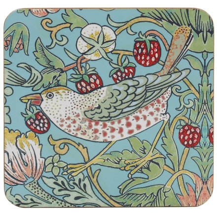 S4 Strawberry Thief Coasters, 11cm