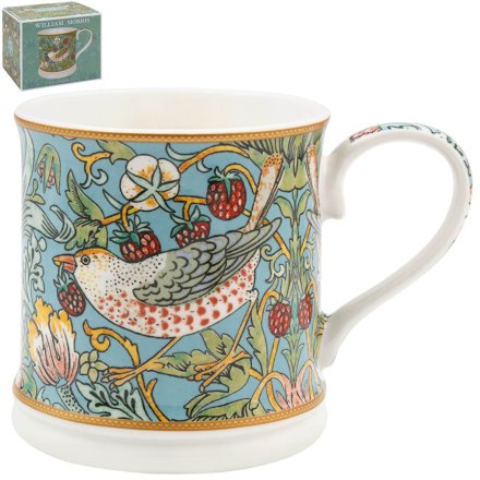 12cm Strawberry Thief Teal Mug