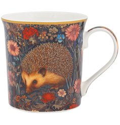 Delightful hedgehog-themed coffee mug with a cute design.