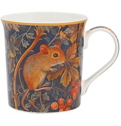 Enjoy your drink with the Morris Mouse Mug, blending William Morris art with everyday cozy style.