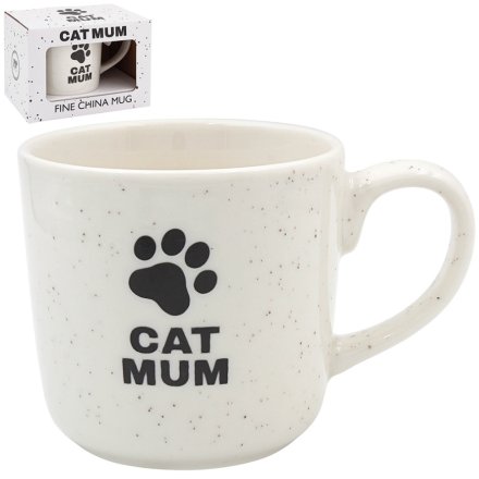 Cat Mum Ceramic Mug, 14cm 