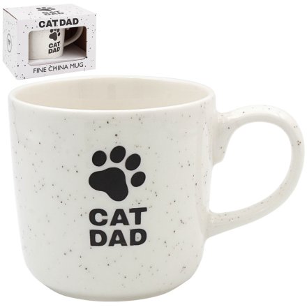 14cm Cat Dad Coffee Mug