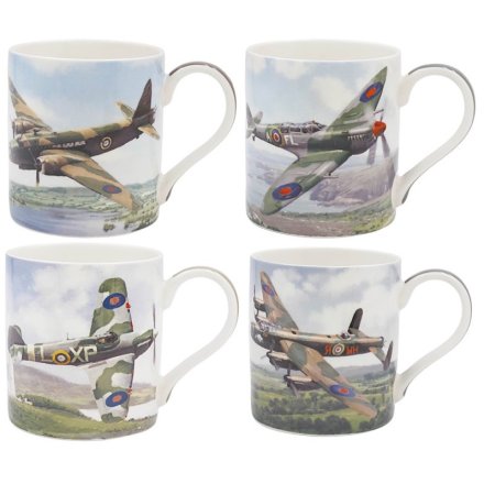 13cm Classic Planes Mugs, 4/A